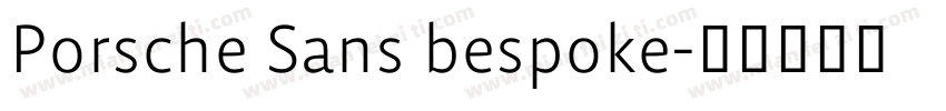 Porsche Sans bespoke字体转换